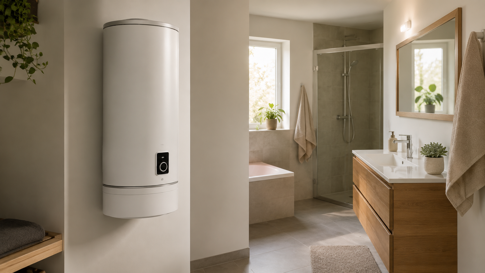 Chauffe-eau et salle de bains rénovée par Alexis Dupuis Énergie