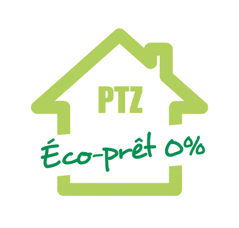 Logo officiel Éco-PTZ — Prêt à taux zéro pour le reste à charge · Alexis Dupuis Énergies, artisan RGE à Abbeville