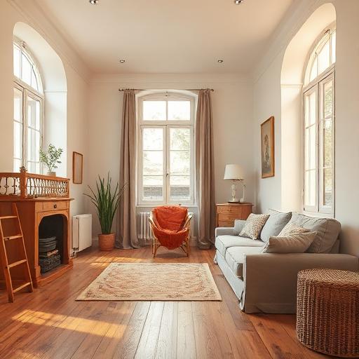 Intérieur de maison chauffé